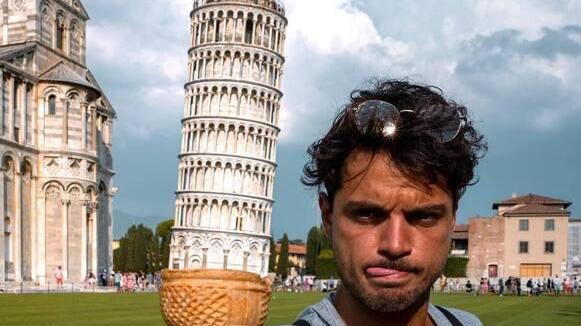 La Torre dentro il cono, un’immagine resa virale anche dal blogger fiorentino WikiPedro
