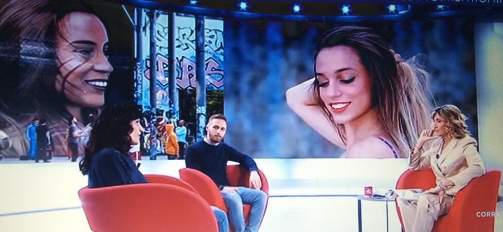 La mamma e il fidanzato di Luana D'Orazio ospiti di Myrta Merlino a L'aria che tira su La7