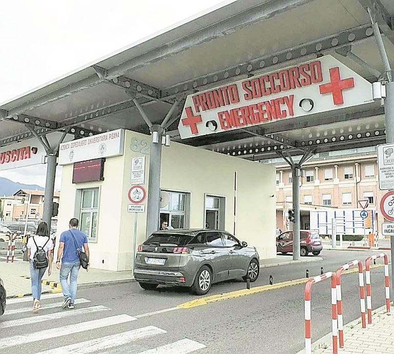 L'ingresso al pronto soccorso di Cisanello