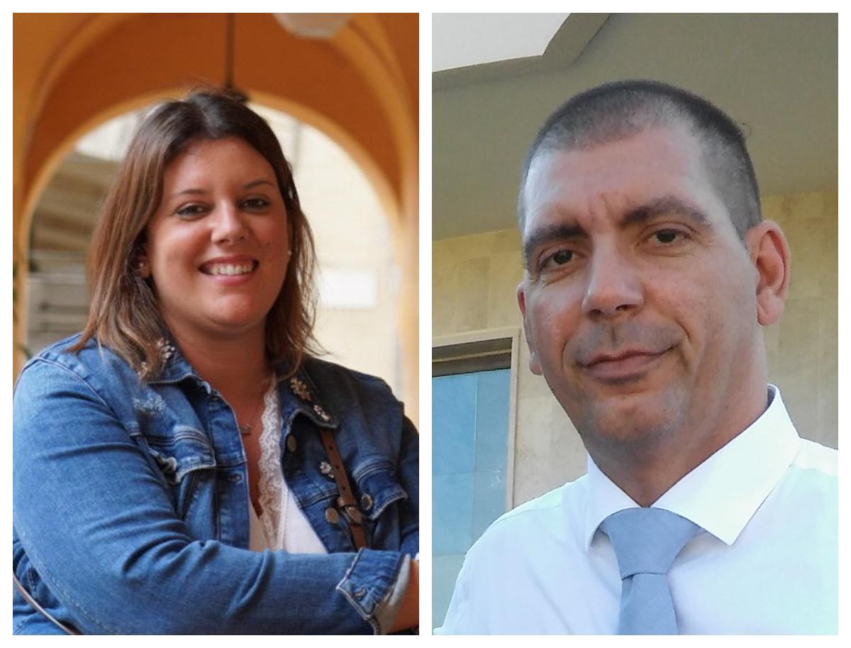 La consigliera regionale della Lega Elena Meini e il commissario della sezione del Carroccio di Capannoli - Alta Valdera