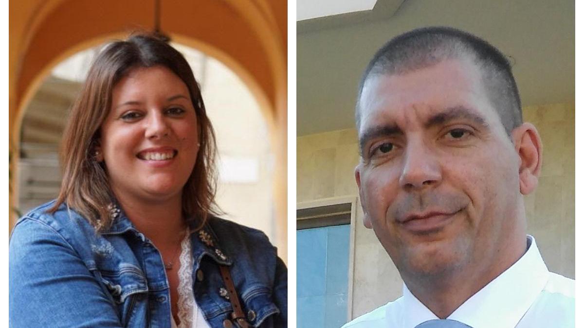 La consigliera regionale della Lega Elena Meini e il commissario della sezione del Carroccio di Capannoli - Alta Valdera