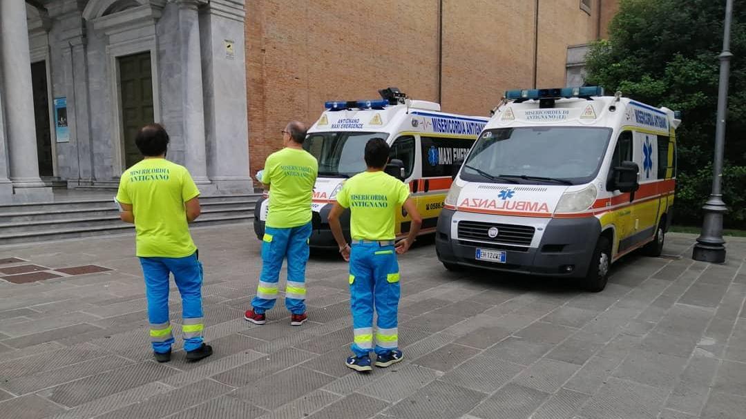 Volontari della Misericordia di Antignano (foto d'archivio)
