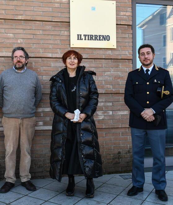 Visita del questore alla redazione