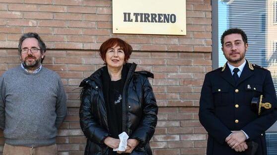 Visita del questore alla redazione
