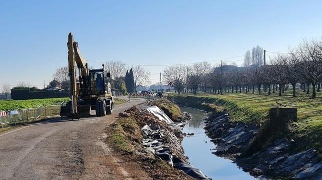 Terminato il cantiere post frana sul canale
