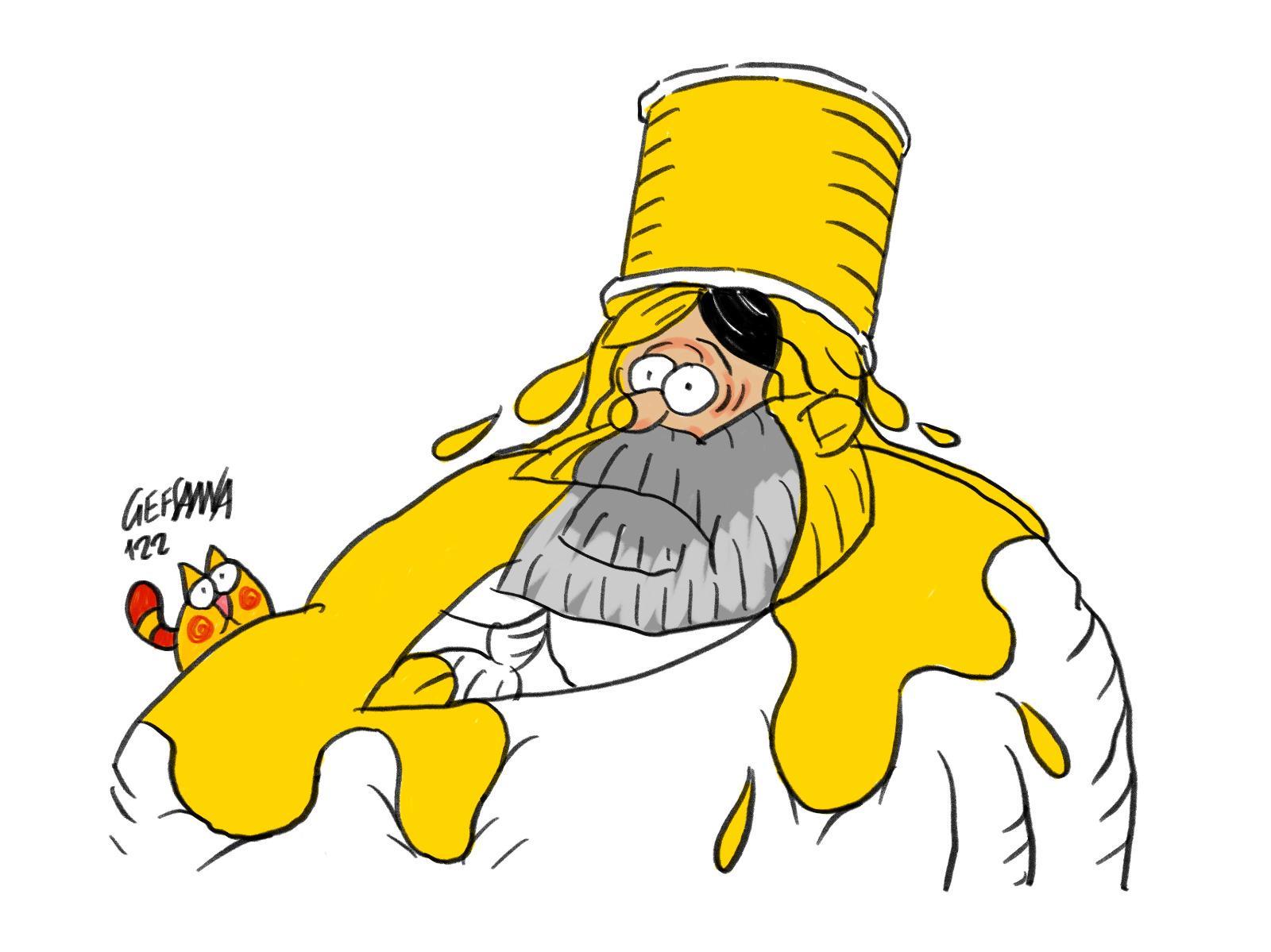 La vignetta di Gef: l'isola passa in giallo, ma calano i contagi