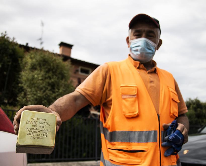 Un’altra pietra d’inciampo a Novellara per celebrare il ricordo di Effro Lamelli 