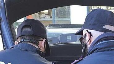 Un controllo della polizia