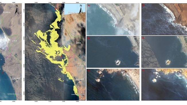 Perù: marea nera, satellite mostra dimensioni del disastro