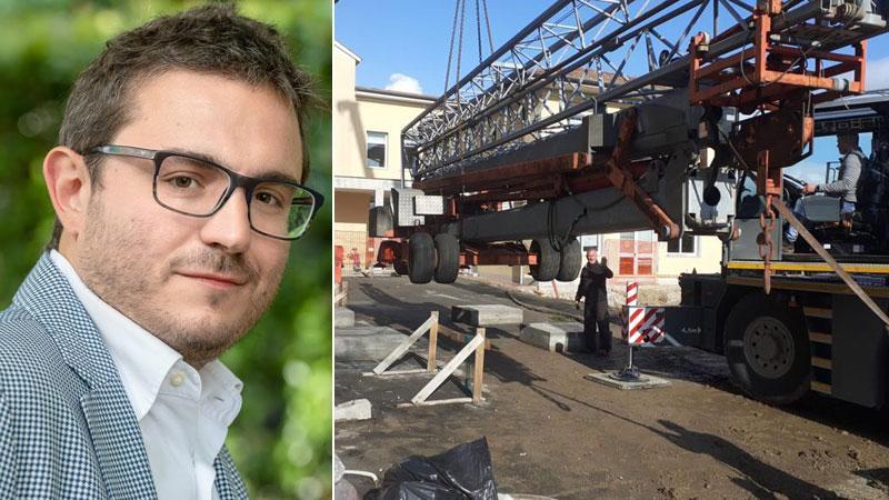 Fancesco Cecchetti assessore all’edilizia scolastica di capannori. L’inizio dei lavori alla scuola primaria