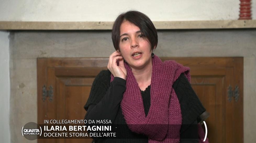 Ilaria Bertagnini davanti alle telecamere Mediaset