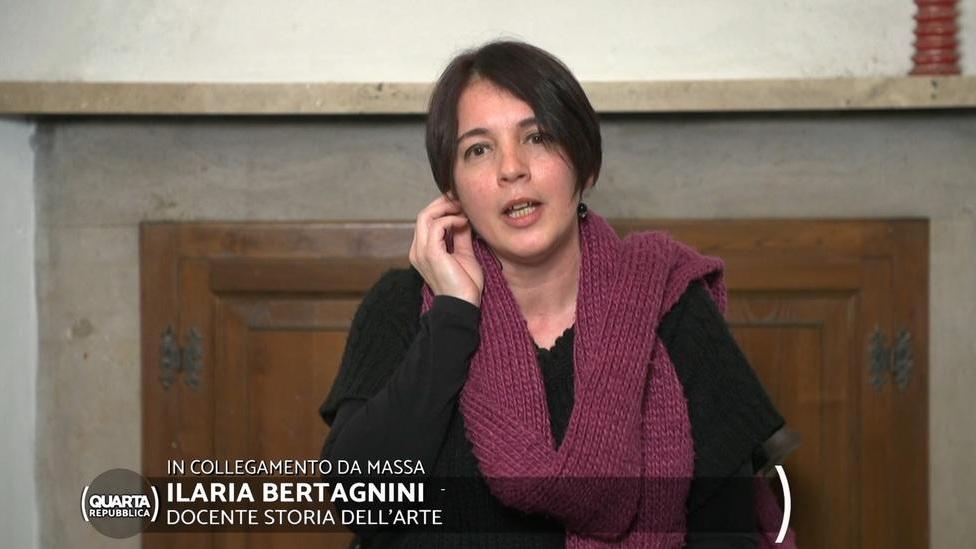 Ilaria Bertagnini davanti alle telecamere Mediaset