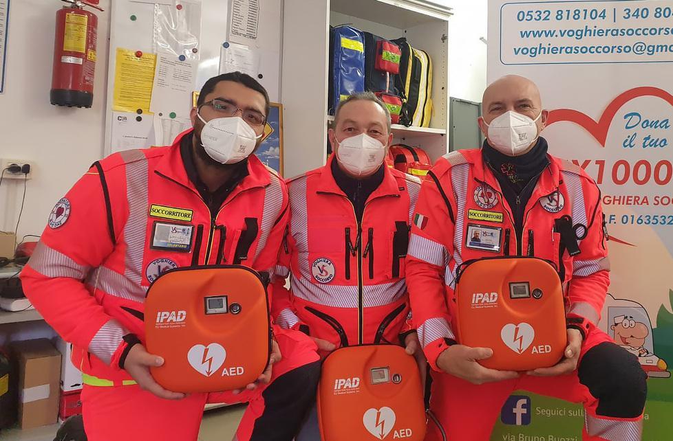 Tre nuovi defibrillatori per Voghiera Soccorso