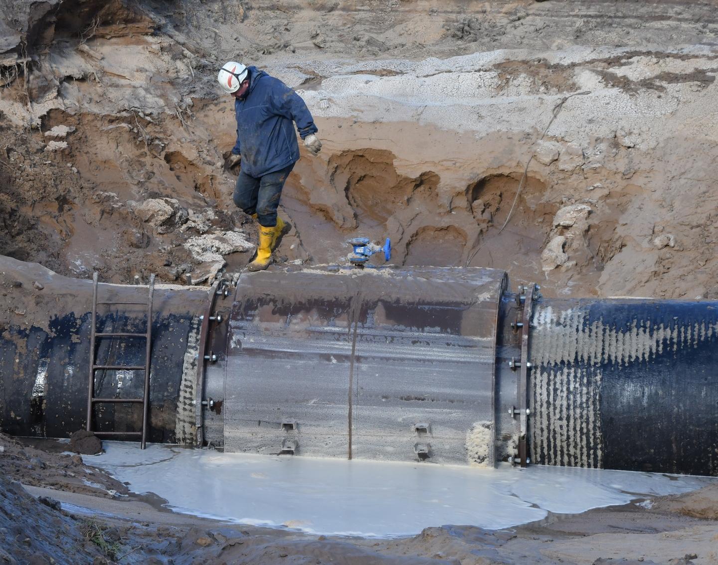 L’acquedotto ritorna in funzione 