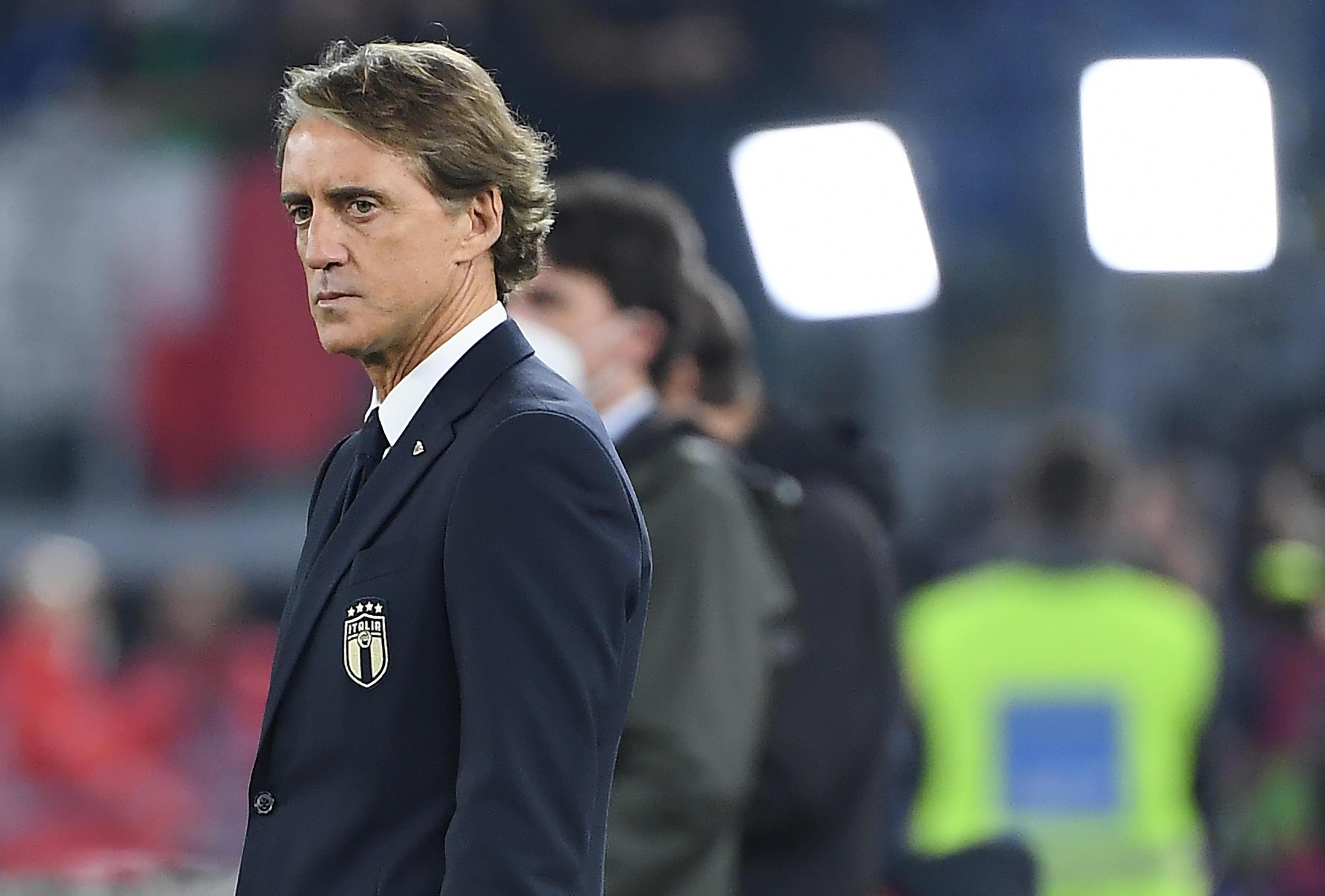 Il commissario tecnico Roberto Mancini