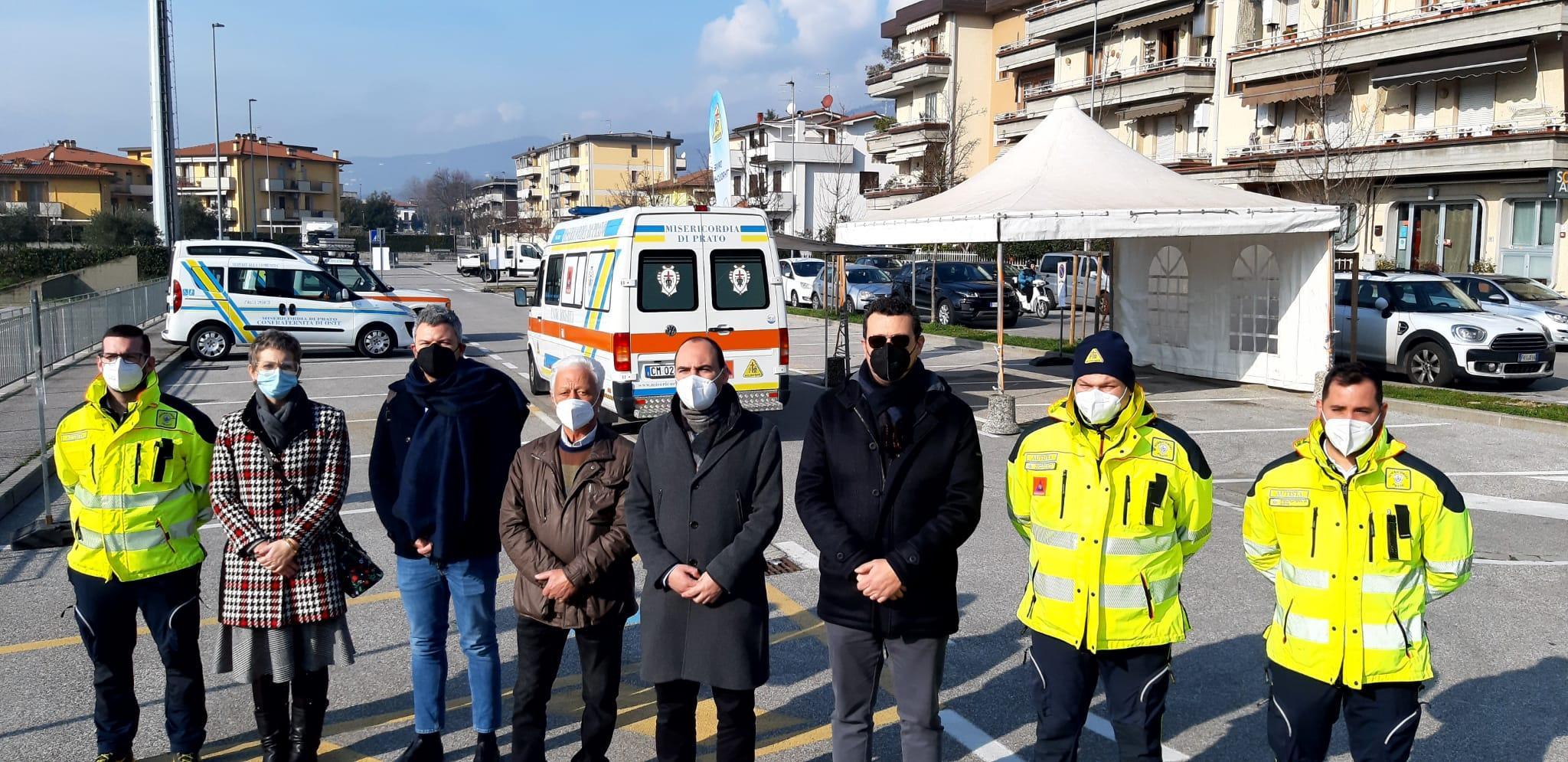 Il nuovo punto per fare i tamponi "drive through" a Montemurlo