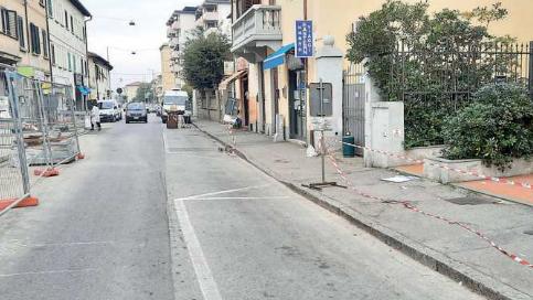 I lavori in via Pistoiese
