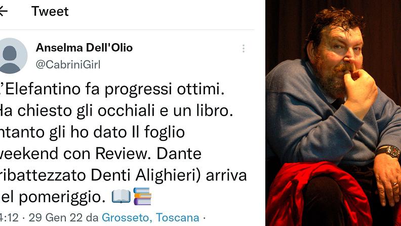 Il tweet della moglie di Giuliano Ferrara con buone notizie sulla sua salute
