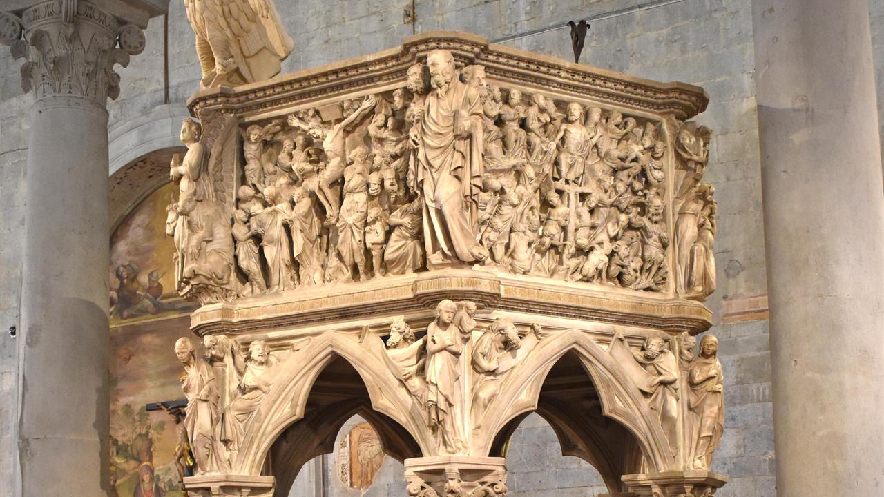 Il pulpito di Giovanni Pisano (Foto Gori)