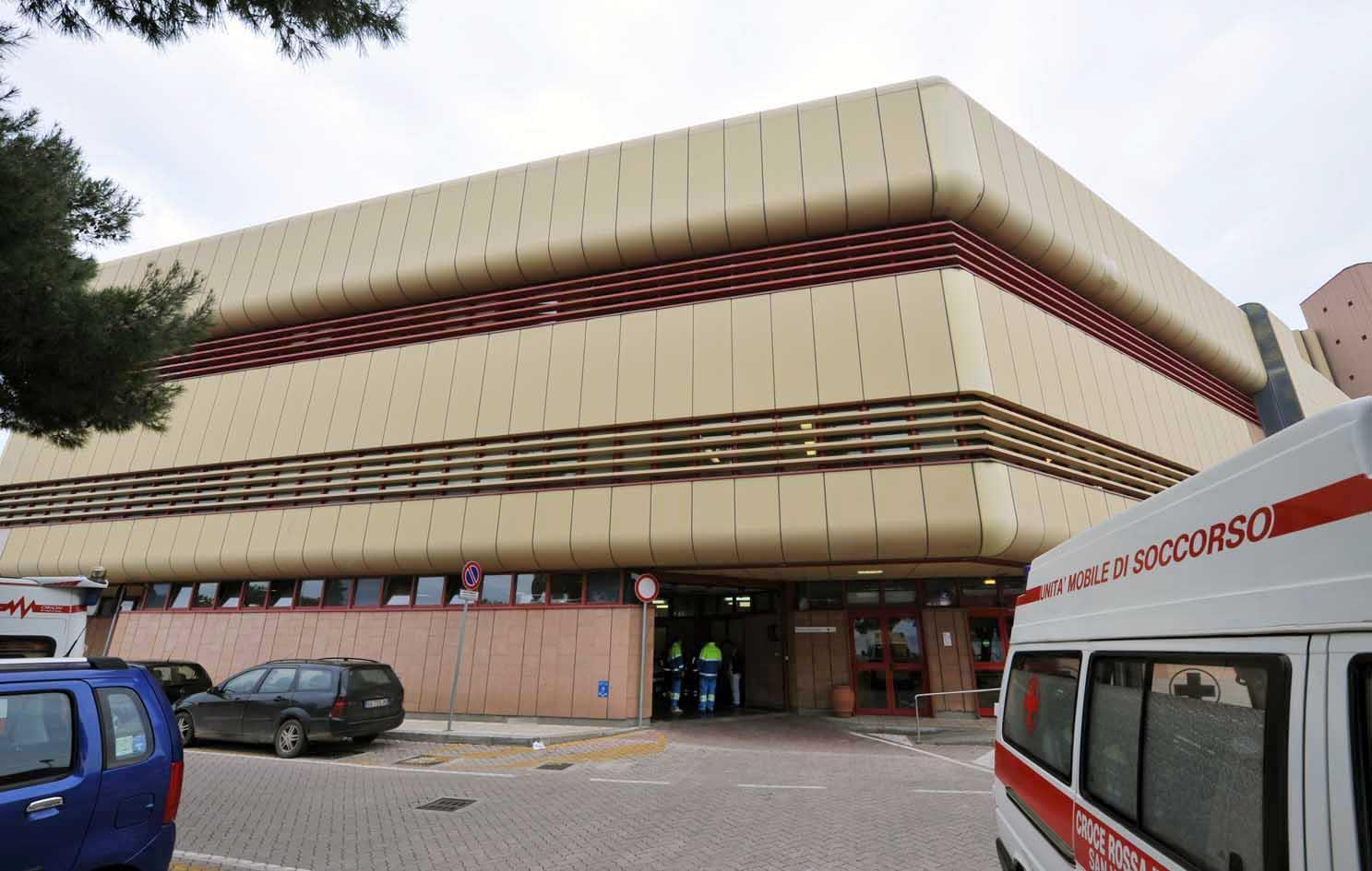 L’ospedale di Villamarina, lato pronto soccorso (Foto Pabar)