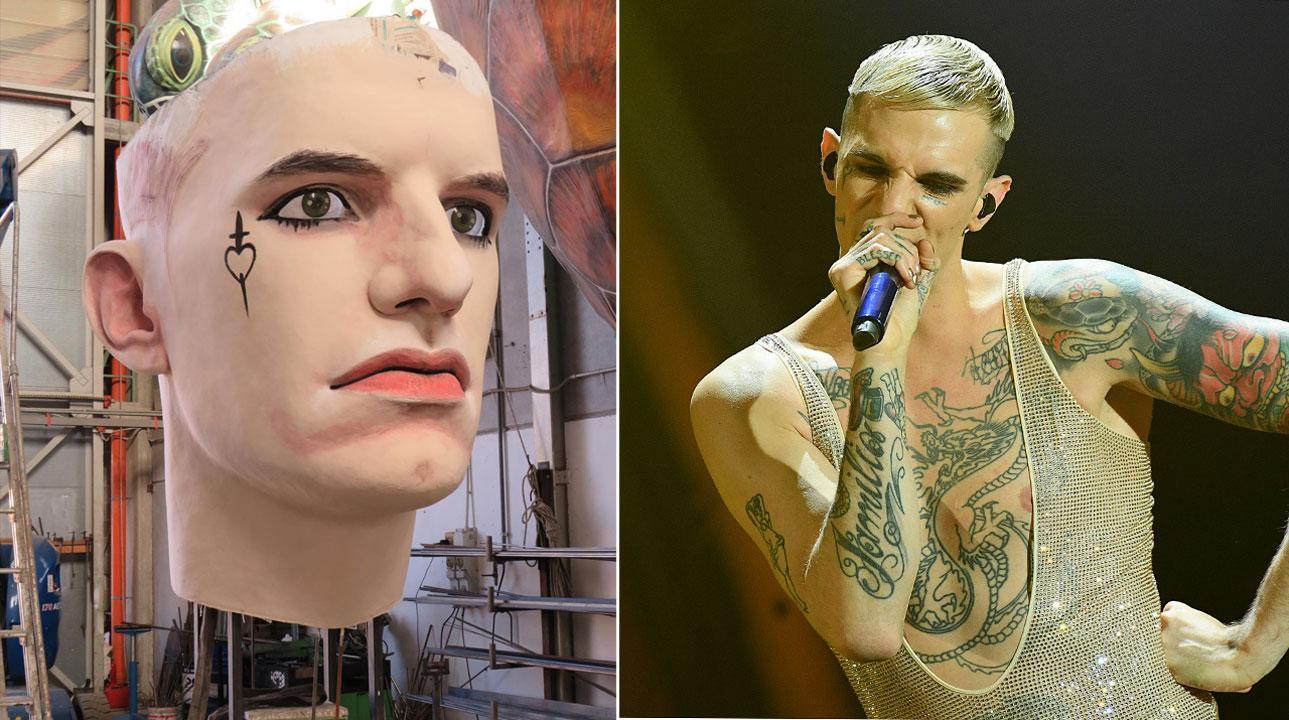 Achille Lauro diventa un carro del Carnevale e si esalta sui social: «Grazie a Viareggio e a Bertozzi»