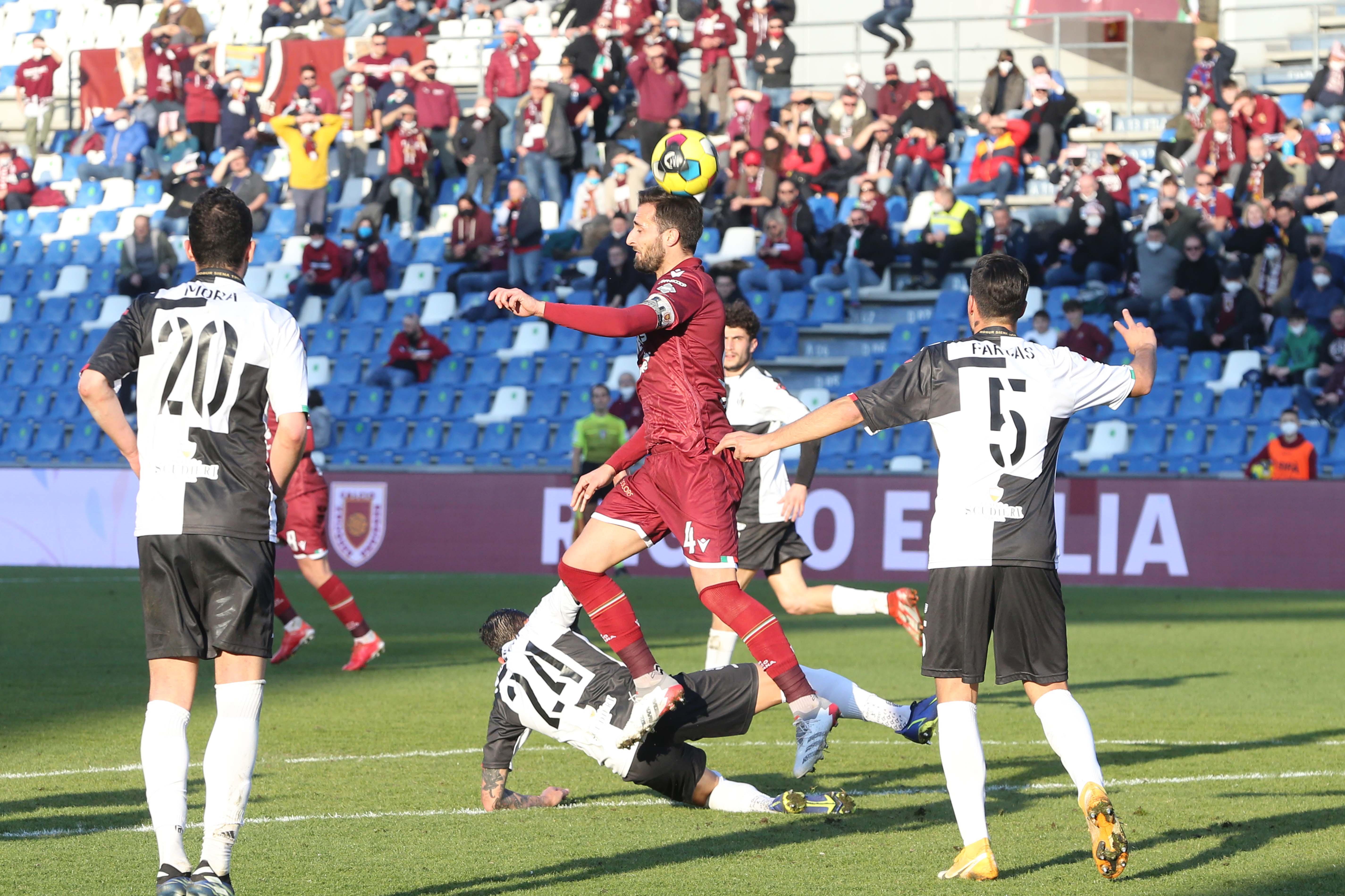 Reggiana, per il diffidato Rozzio un bel rientro col Siena: vittoria e niente giallo