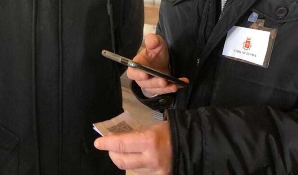 I controlli del Green pass al Palazzo Comunale di Pisa