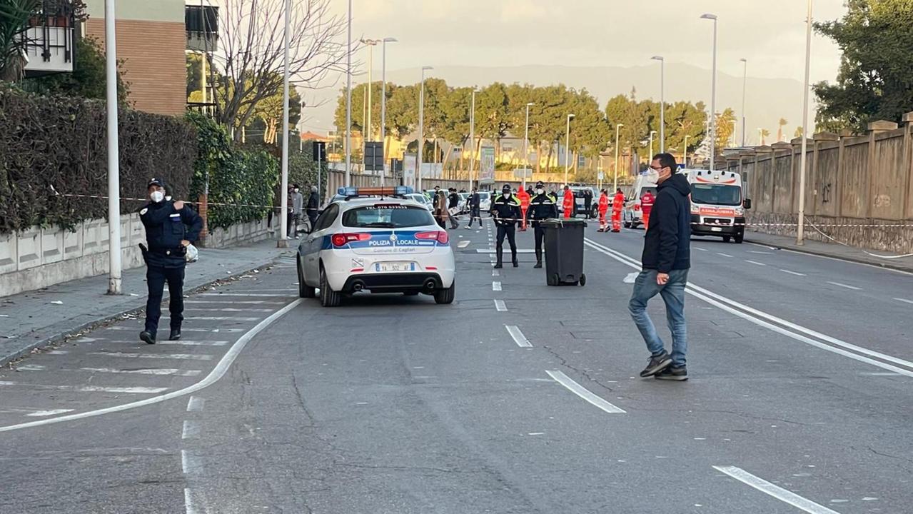 Il luogo dell'incidente in via Cadello (foto mario rosas)