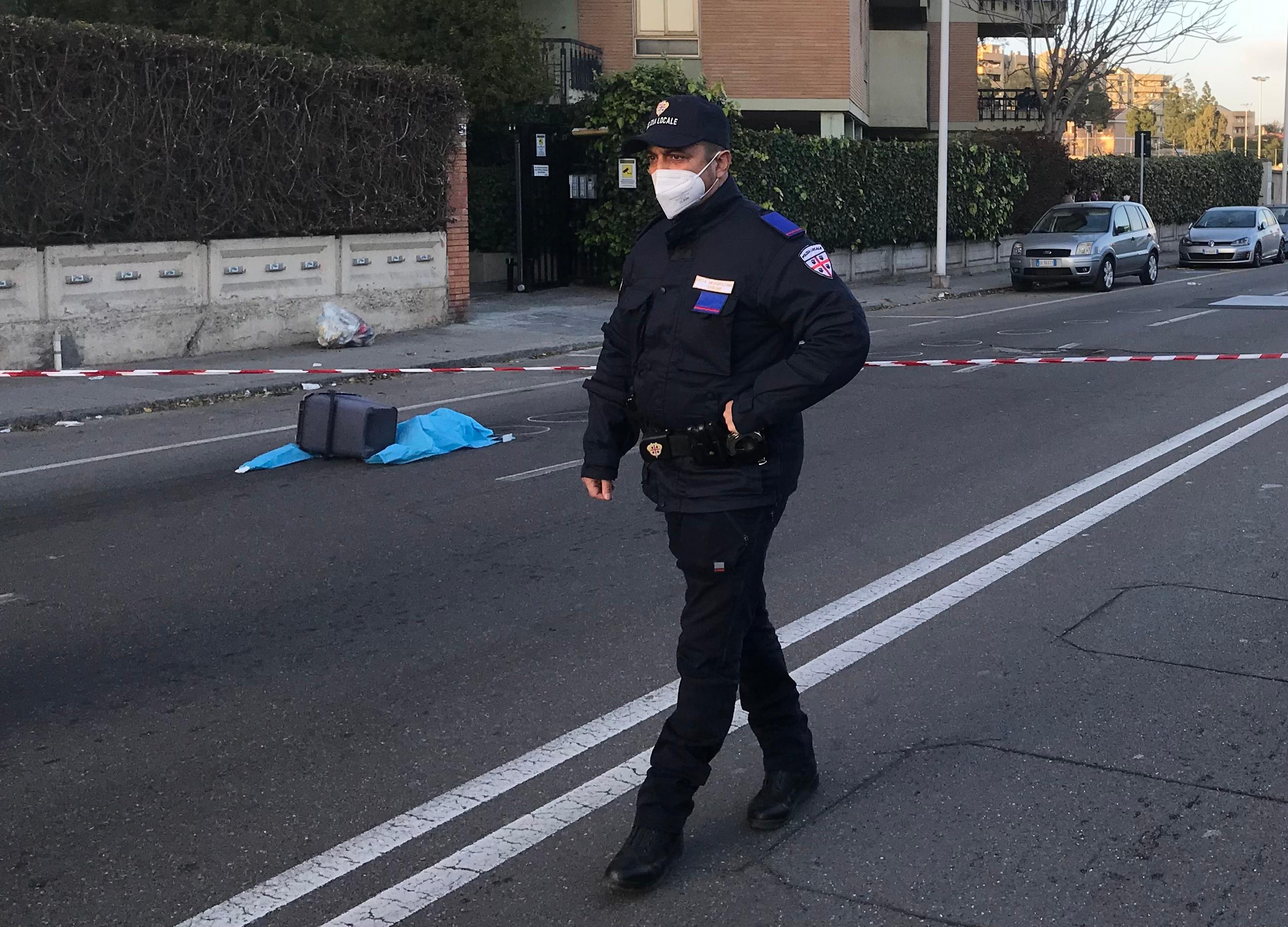 Il punto di via Cadello dove il bambino è stato investito e ucciso (foto Mario Rosas)