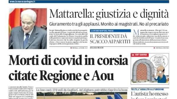 La Nuova Sardegna - Prima Pagina - 4 febbraio 2022