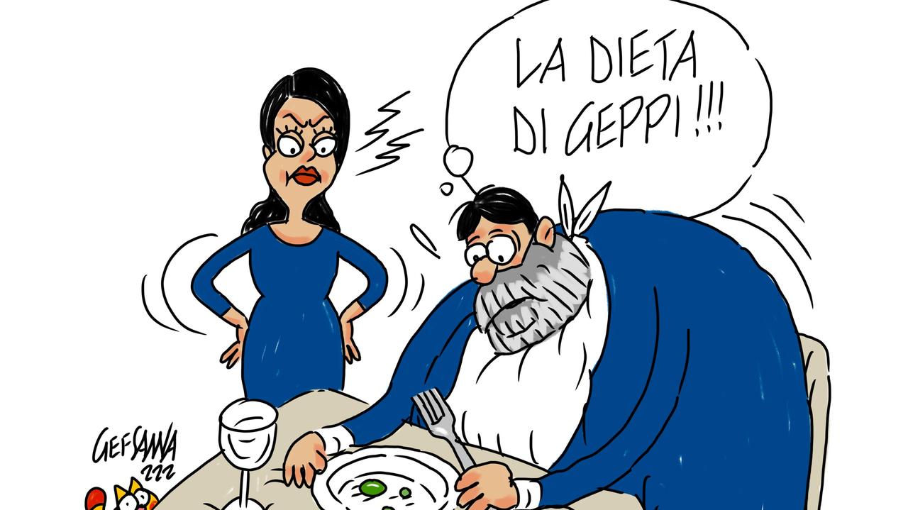 La vignetta di Gef: "Dimagrite di 10 chili come Geppi Cucciari", ma la show girl denuncia il sito