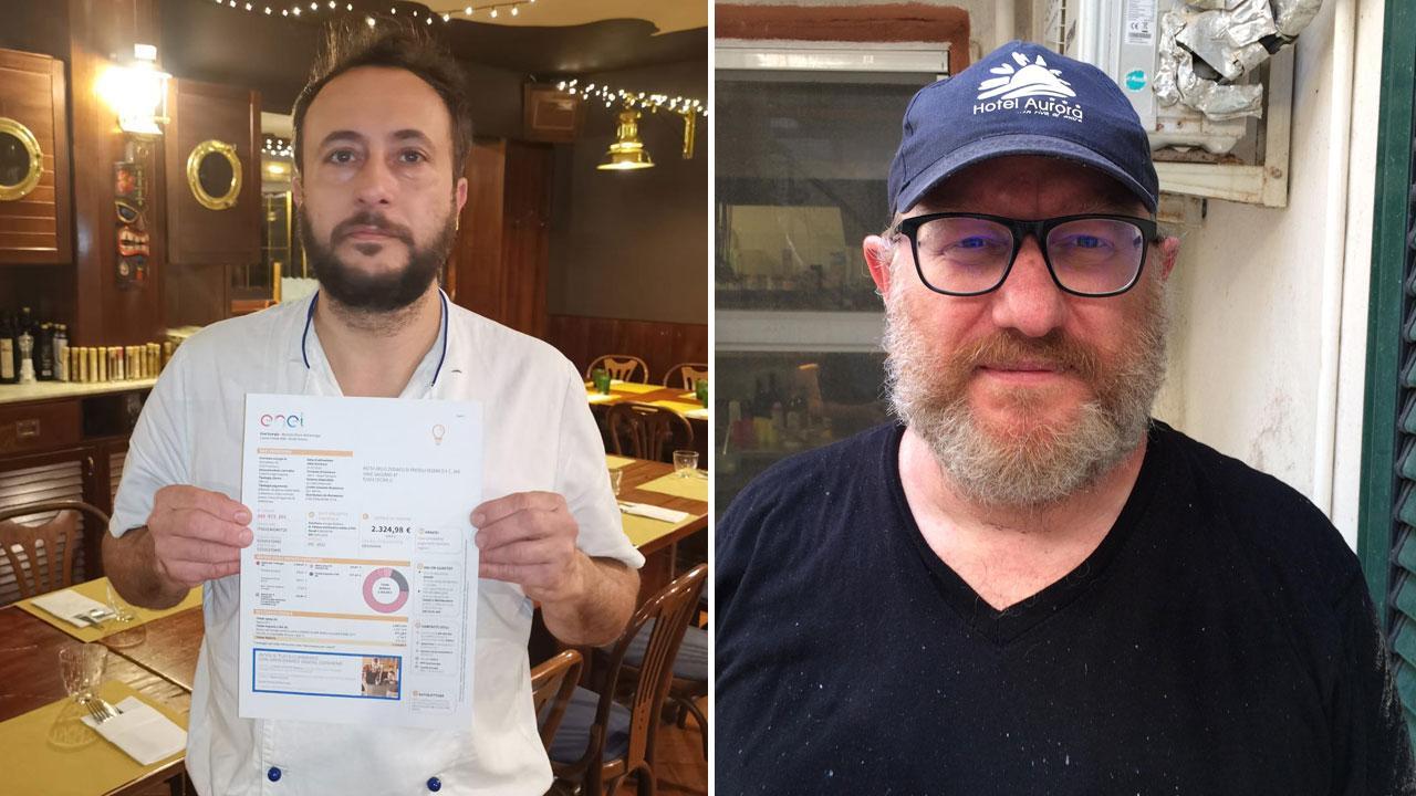 Federico Fratelli della pizzeria La Rotta dello Zodiaco e a destra Umberto Chisci di Viale Vittoria 20