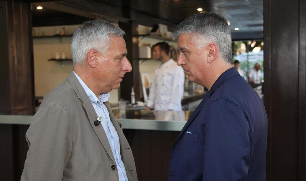 Giorgio Del Ghingaro e Massimo Mallegni alla Versiliana nell’estate 2016