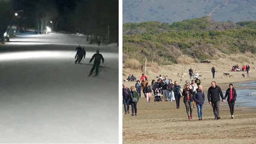 Una domenica d'inverno "mare e monti"