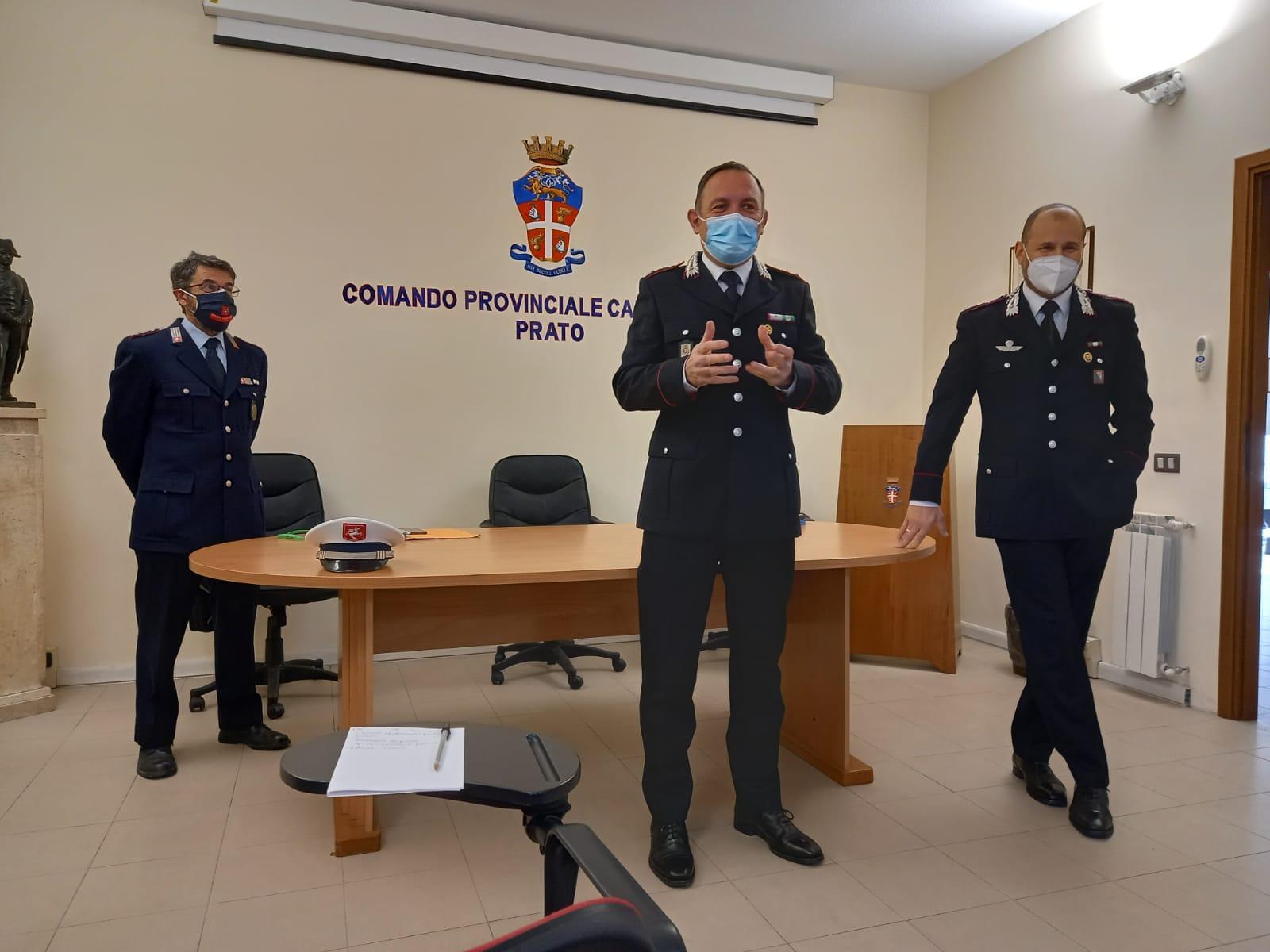 L'ispettore Ghetti, il tenente colonnello Turini e il capitano Oddo