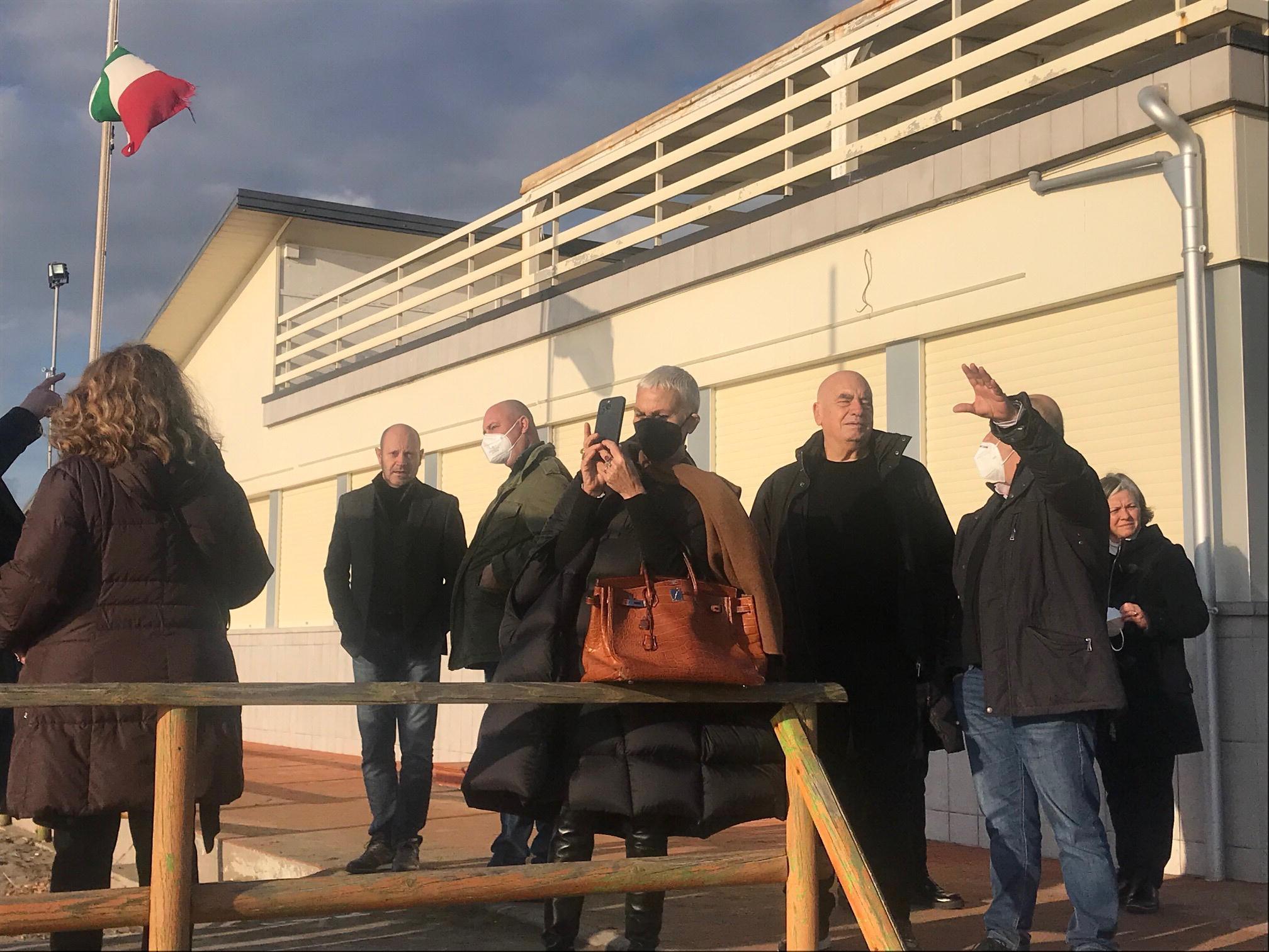 Visita e sopralluogo degli architetti Massimiliano e Doriana Fuksas a Bibbona