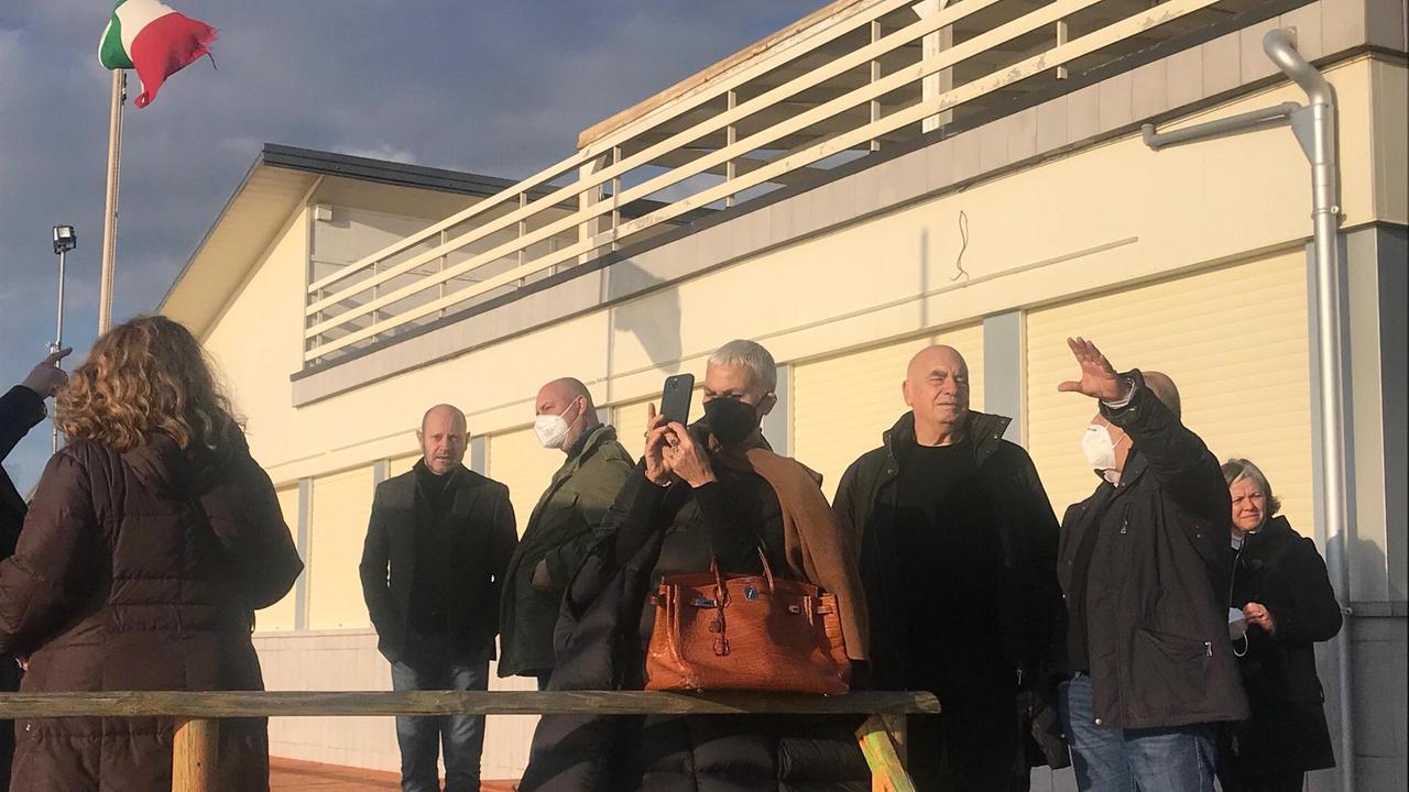 Visita e sopralluogo degli architetti Massimiliano e Doriana Fuksas a Bibbona