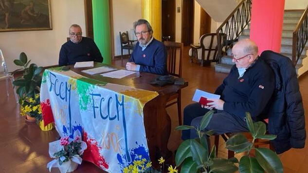 I vertici della Fondazione Maffi durante la conferenza stampa di ieri mattina martedì 8