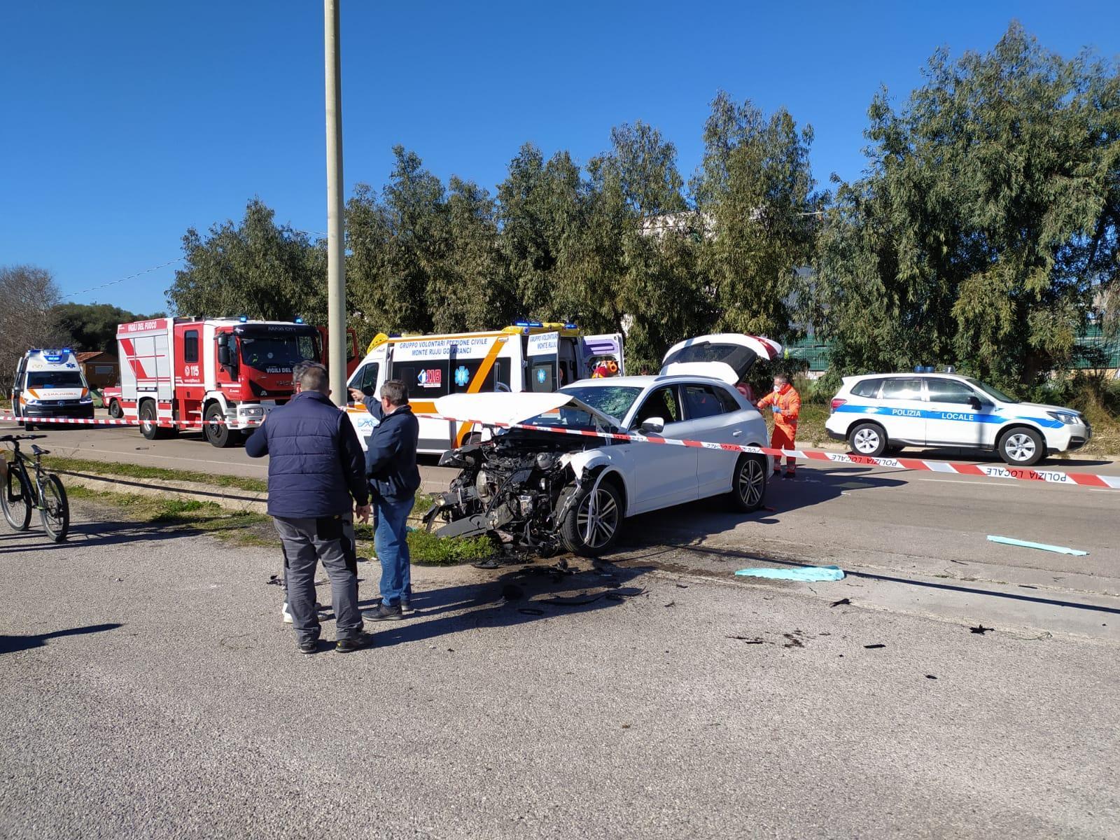 L'incidente nella zona industriale di Olbia