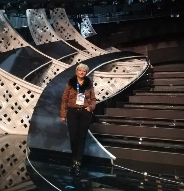 Donatella Filomena sul palco dell’Ariston
