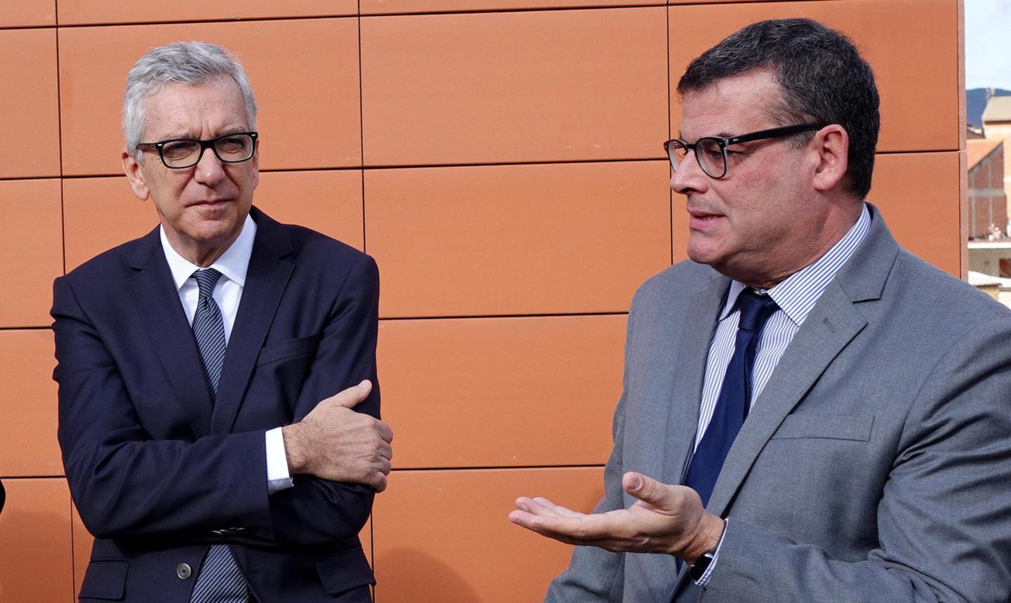 L'ex governatore Pigliaru con l'ex assessore Arru