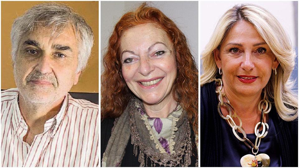Marco Benucci (liceo Enriques), Manuela Mariani (Iti) e Cristina Grieco (liceo Cecioni)