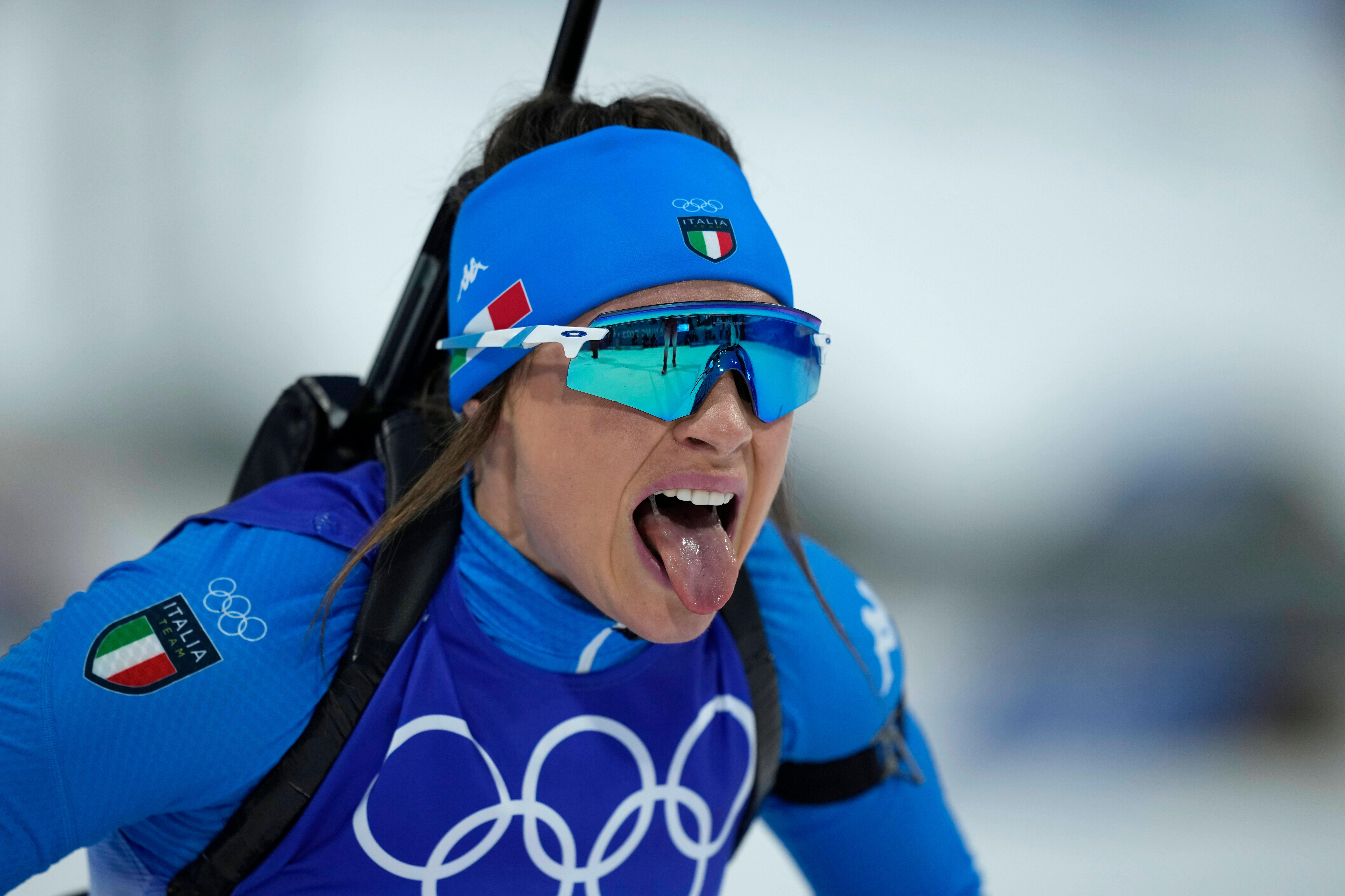 Dorothea Wierer, bronzo nel biathlon a Pechino 2022 (Foto LaPresse)