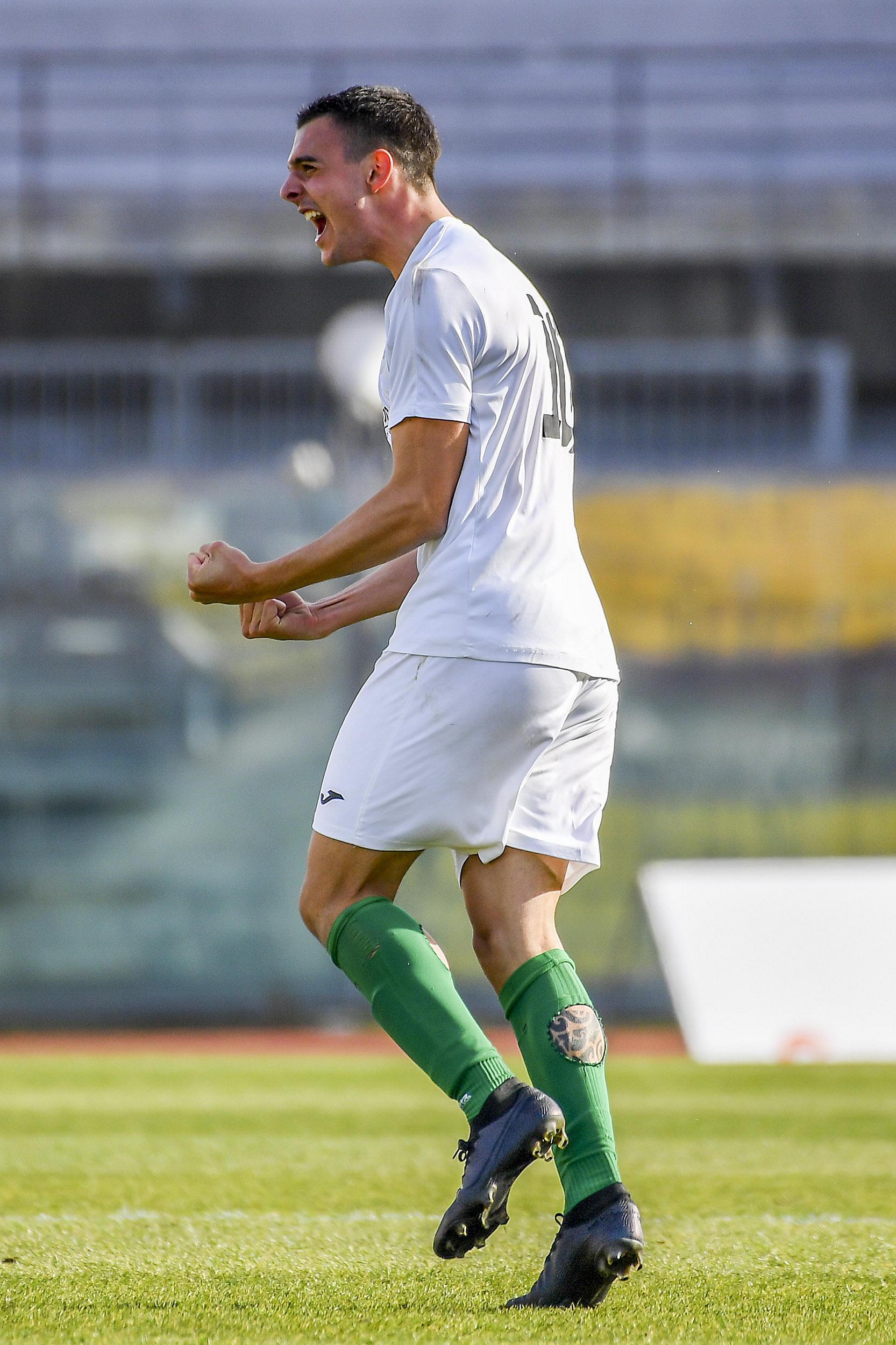 Marco Matteoli con la maglia della Pro Livorno Sorgenti