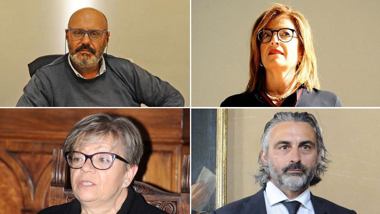 In alto partendo da sinistra Samuele Lippi, Sandra Scarpellini,in basso Carla Bezzini e Gianluigi Palombi