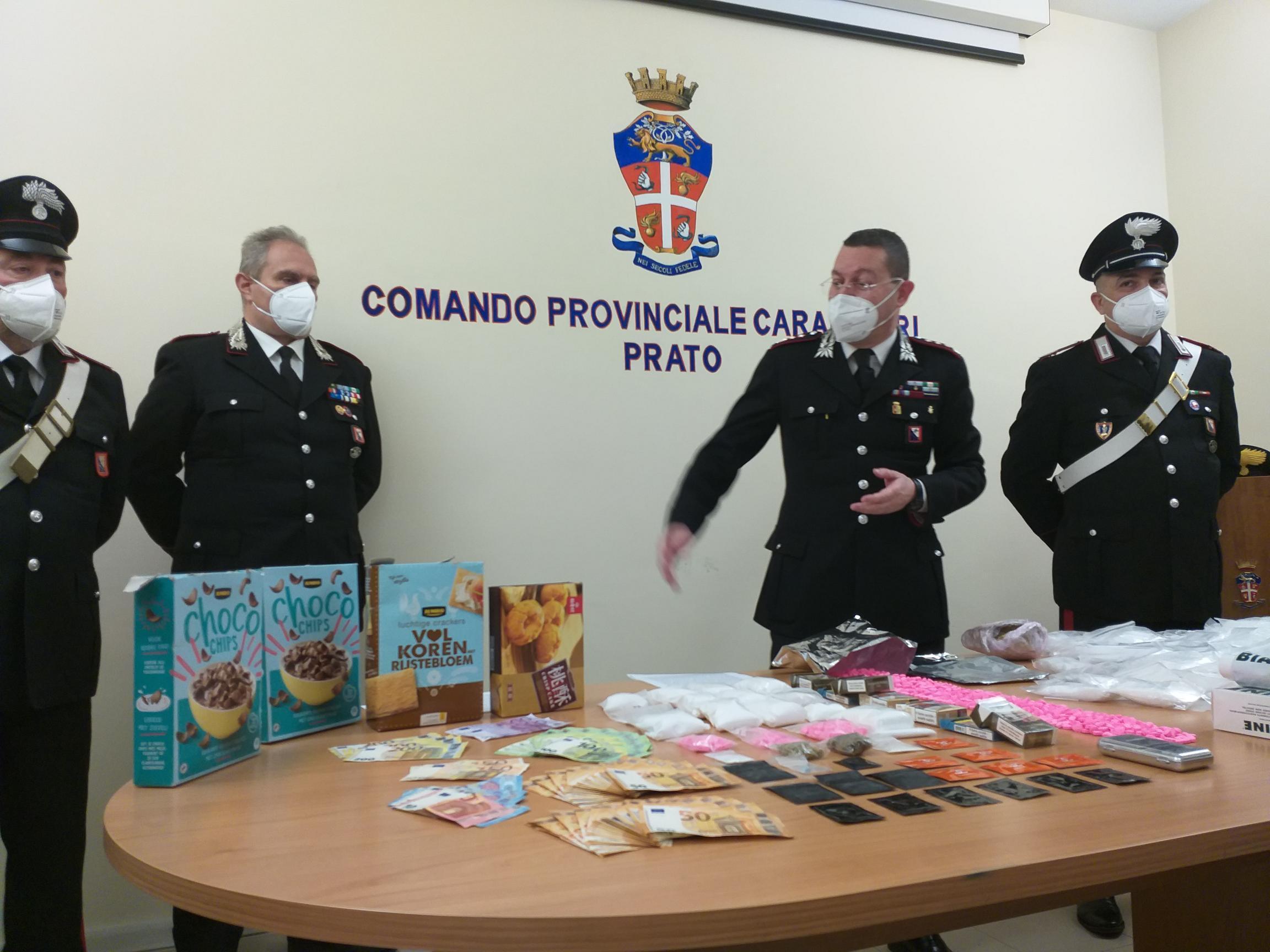 Un momento della conferenza stampa col colonnello Francesco Zamponi e il tenente colonnello Riccardo Marchi