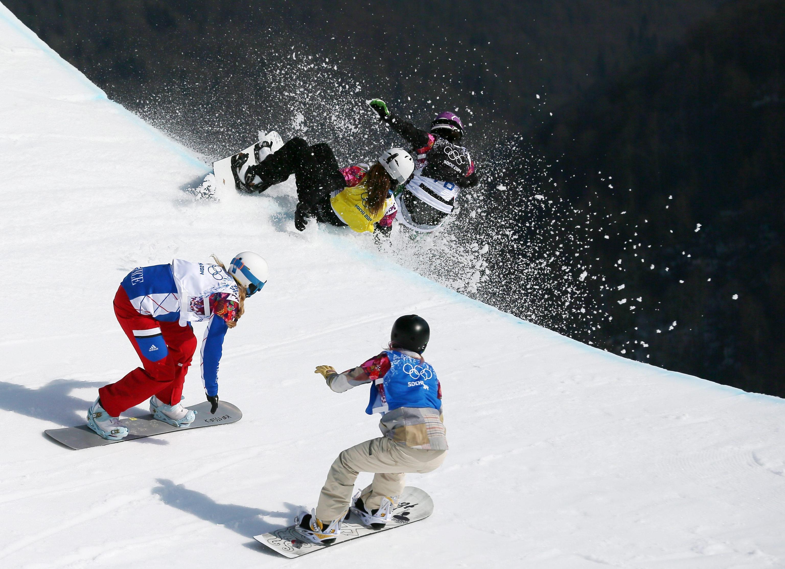 Olimpiadi, doppio misto snowboard: vince l'argento la coppia azzurra Moioli-Visintin