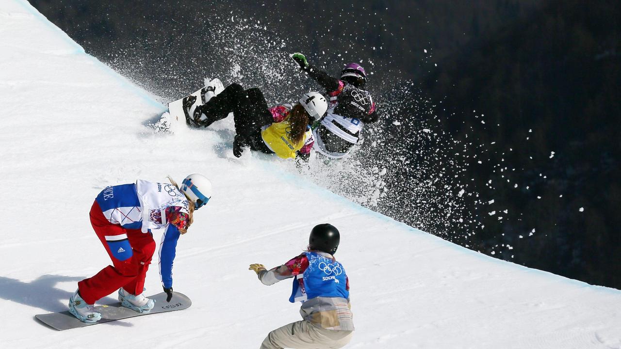 Olimpiadi, doppio misto snowboard: vince l'argento la coppia azzurra Moioli-Visintin