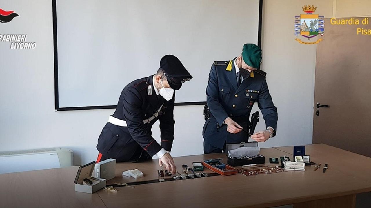 Alcuni dei beni sequestrati