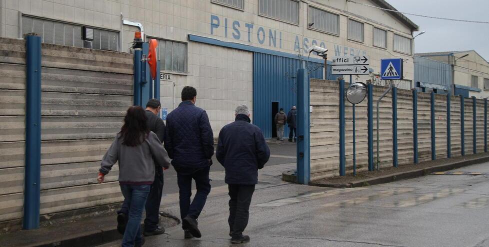 L’ingresso della Asso Werke di Fornacette